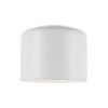 Dainolite Emilia 1 Light Flush Mount Matte White Shade Lamp