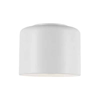 Dainolite Emilia 1 Light Flush Mount Matte White Shade Lamp