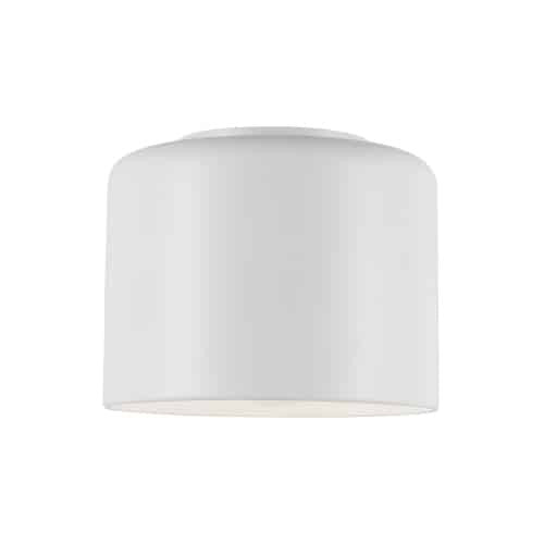 Dainolite Emilia 1 Light Flush Mount Matte White Shade Lamp