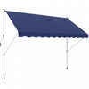 Outsunny 10x5ft Retractable Awning, Sun Shade Canopy Shelter, Navy Blue