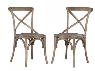Bentwood Grey Accent Dining Chair - Set of 2|Chaise d’appoint de salle à manger Bentwood grise - ensemble de 2