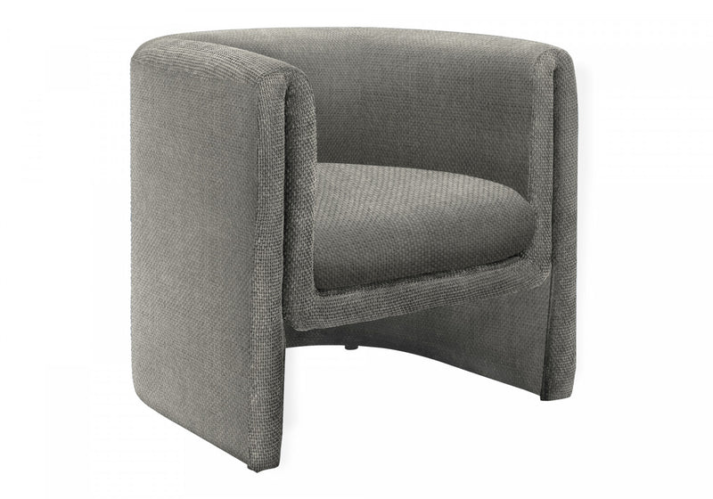Monarch Specialties - Accent Chair, 29\"H, Upholstered, Living Room, Bedroom, Light Grey Fabric, Contemporary