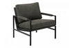 Monarch Specialties - Accent Chair, 36"H, Upholstered, Living Room, Bedroom, Grey Fabric, Black Metal Legs | Monarch Specialties - Chaise D'Appoint, 36"H, Rembourre, Salon, Chambre A Coucher, Gris, Pieds Metal Noir