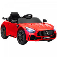 Qaba Electric Car For Kids, Mercedes-benz Amg Gtr Licensed Powered Ride-On Car With Remote Control,