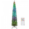 HOMCOM 9ft Christmas Tree with DIY Synchronized LEDs, Xmas Tree, Green