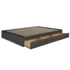 3-Drawer Storage Bed Frame, King|Bark Grey King Bed | Lit King tiroirs, Gris ecorce