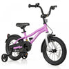 Costway 14\" Kids Bike For 3-5 Years Old Boys & Girls With Adjustable Seat Handbrake Reflectors Purple