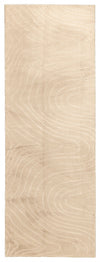Somos Contemporary Beige Washable Rug 2'8\" x 8'0\" Indoor Area Rug