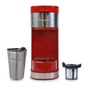 Kenmore Single Serve Coffee Maker with Travel Mug – Red - KKCMKCM-R | Cafetière Kenmore à portion individuelle avec tasse de voyage - rouge - KKCMKCM-R