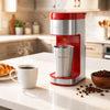 Kenmore Single Serve Coffee Maker with Travel Mug – Red - KKCMKCM-R | Cafetière Kenmore à portion individuelle avec tasse de voyage - rouge - KKCMKCM-R