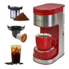 Kenmore Single Serve Coffee Maker with Travel Mug – Red - KKCMKCM-R | Cafetière Kenmore à portion individuelle avec tasse de voyage - rouge - KKCMKCM-R