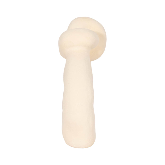 11\" Knot with Open Cut-Out Sand Glaze - Ivory