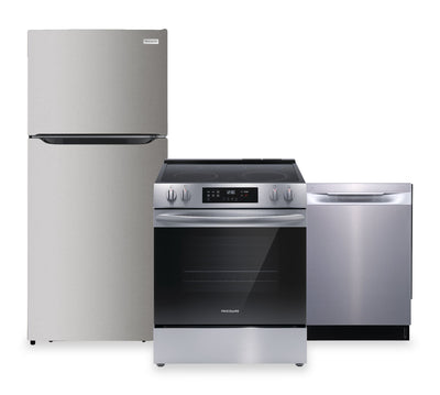 Frigidaire 3-Piece Kitchen Appliance Package – Stainless Steel | Ensemble de 3 électroménagers Frigidaire pour la cuisine - acier inoxydable
