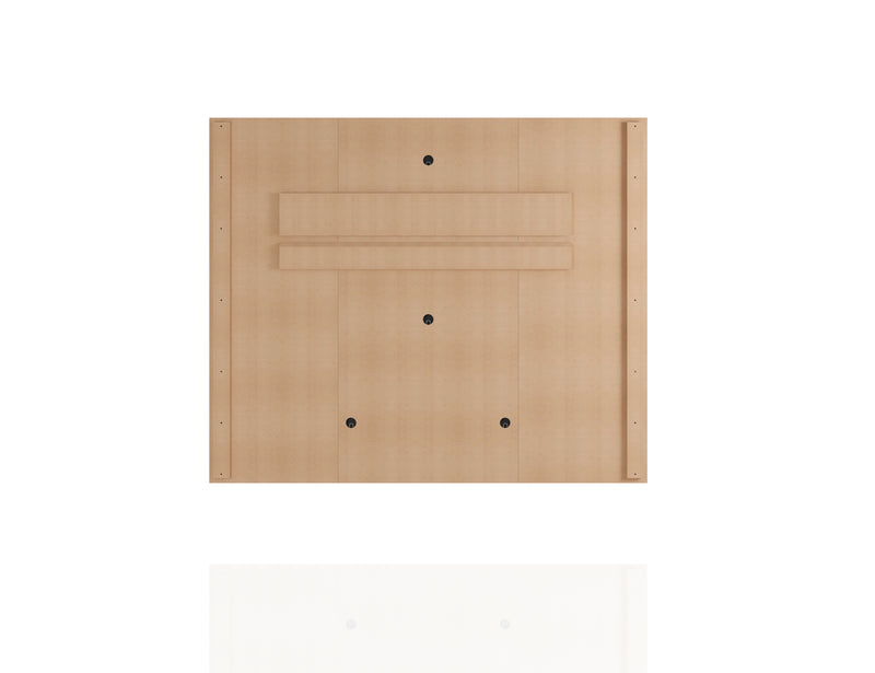 Manhattan Comfort Plaza 64.25\" Modern Floating Wall Entertainment Center with Display Shelves - Rustic Brown & Yellow