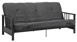 Dorel Home Room & Joy Harlow Full Metal Arm Futon - Black/Grey