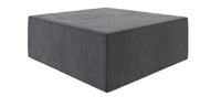 Novogratz The Flower Microfiber Ottoman Pouf - Grey