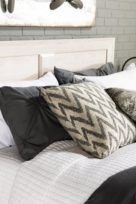 Yorkdale Panel Bed with Headboard & Frame, Made in Canada, White - Queen Size