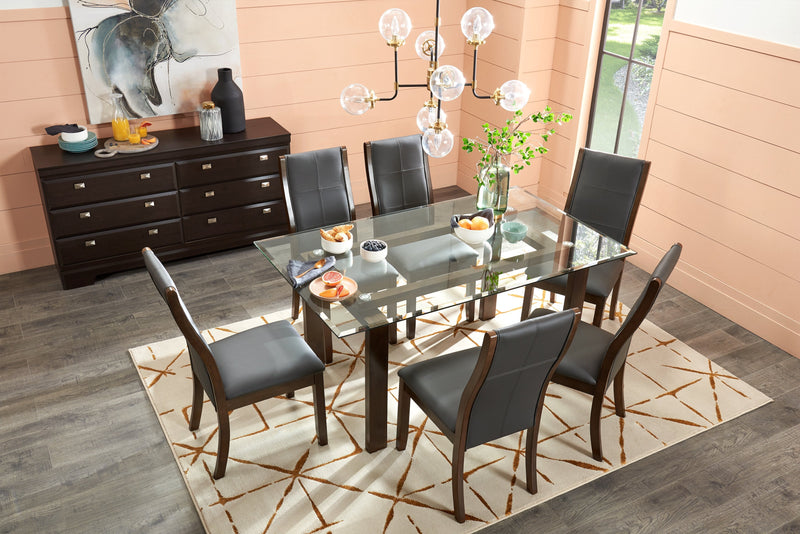 Yorkdale Bedroom 6-Drawer Dresser, 61.4\"W x 32.3\"H, Made in Canada - Brown