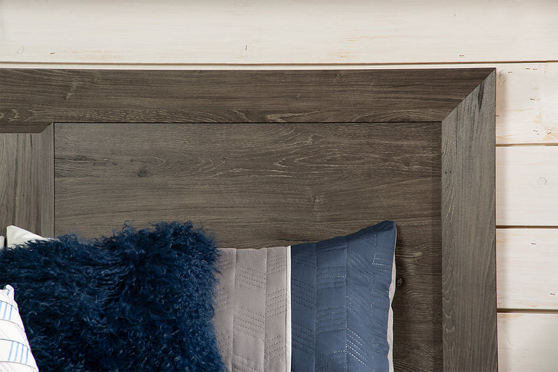 Yorkdale Panel Headboard, Made in Canada, Grey- Queen Size