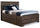 ["Yorkdale 12-Drawer Platform Bed with Headboard & Storage Frame, Made in Canada, Grey - Full Size"]