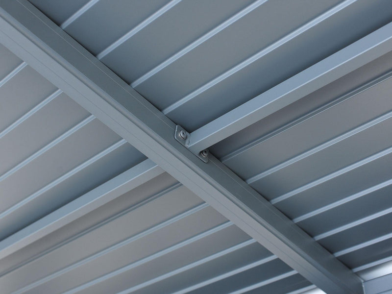 Gazebo Penguin Florence - Wall Mounted Solarium 8x16 Metal Roof