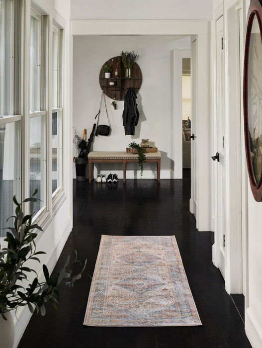 Irina Traditional 2'6\" x Runner Rug in Multi Indoor Area Rug