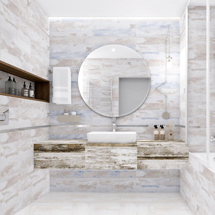 Arcus 36\" X 36\" Round Frameless Beveled Edge Mirror