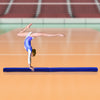 Soozier 7FT Folding Balance Beam, Gymnastics Beam with Suede Surface, Blue