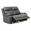 Marlow 60 in. Leather Match Power Reclining Loveseat with USB/USB-C - Charcoal | Causeuse inclinable electrique Marlow de 60 po en cuir assorti avec USB/USB-C - Charbon