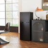 HOMCOM Mini Fridge with Freezer 4.6 Cu.Ft 2 Door Small Refrigerator Black