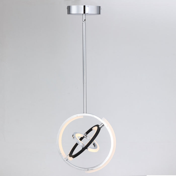 Trilogy Collection 13\" Integrated LED Pendant - Polished Nickel