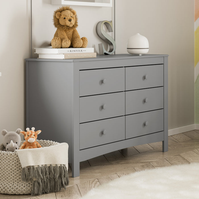 Graco Noah 6 Drawer Dresser - Pebble Gray