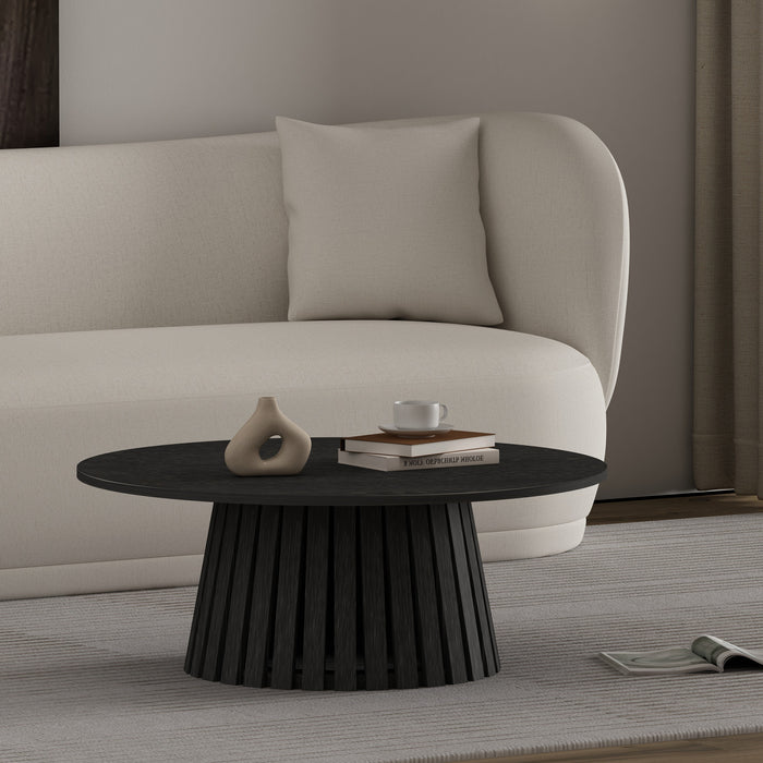 Layla Scandinavian Modern Coffee Table in Black