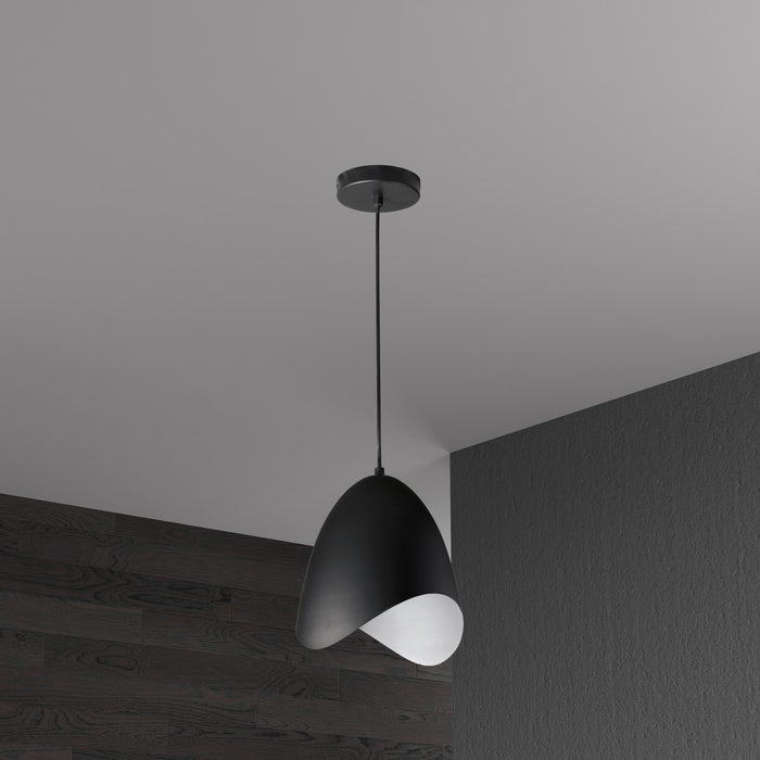 Dainolite Myra 1 Light Pendant Small Black Finish Lamp