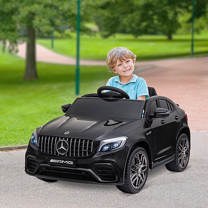 Aosom Officially Licensed Kids Powered Ride-On Car 12v Electric Ride On Car Perfect Toy Gift With Remote Control Suspension Wheel, Black