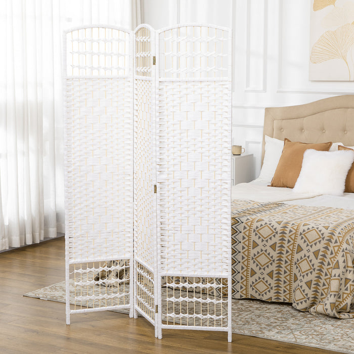 Homcom Folding Room Divider 5.6 Ft Privacy Screen Panel