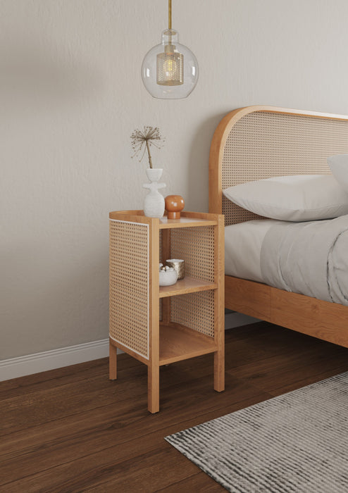 Versailles Industry Chic End Table in Natural - Set of 2