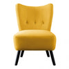 Ginny Accent Chair Yellow Velvet