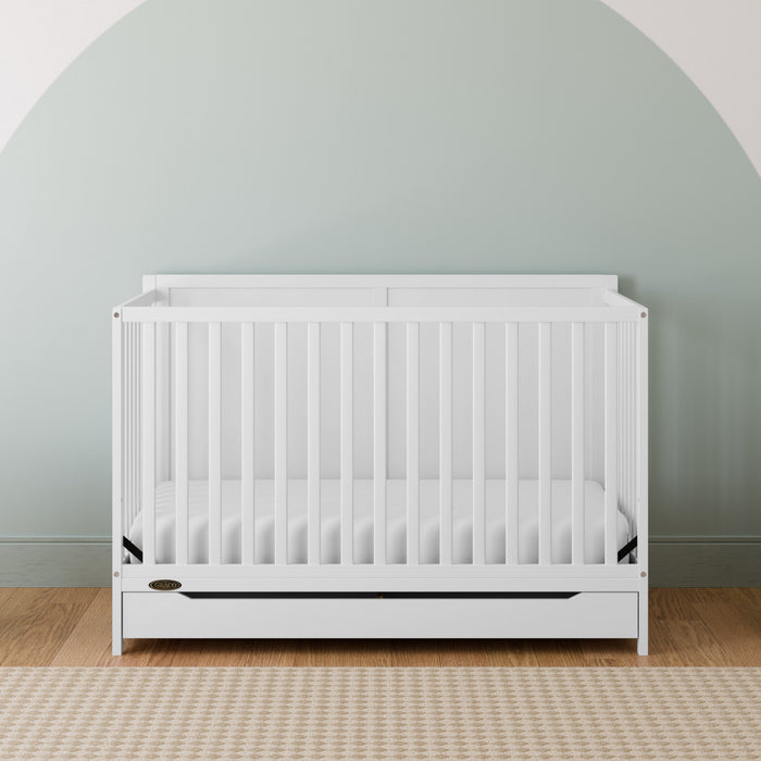 Graco Melrose 5-in-1 Convertible Crib with Drawer - White