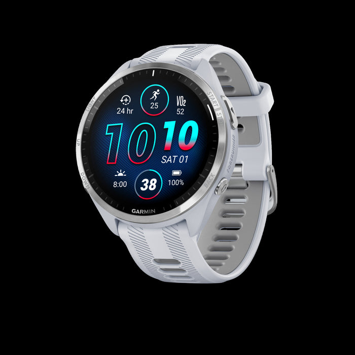 Garmin Forerunner® 965 Gps Smartwatch - Fitness Tracker W/ Multi-band Gps - Whitestone