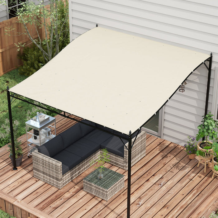Outsunny Replacement Pergola Canopy For Outsunny 84c-038 Series, Beige