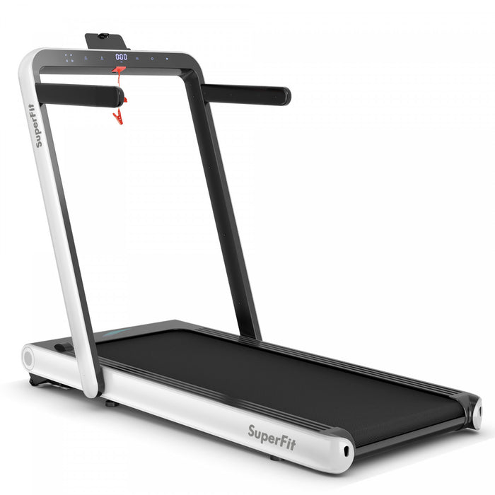 Superfit 4.75hp 2 In 1 Folding Treadmill W/remote App Control