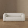 Lukas Contemporary Modern 89" Upholstered Sofa in Cream | Canape contemporain moderne Lukas 89" en tissu creme