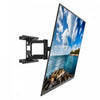 Kanto LX600SW Full-Motion Metal Stud TV Mount with SNAPTOGGLE® Heavy-Duty Toggle Bolts for 34" - 65" TVs | Support mural articule Kanto LX600SW pour televiseurs de 34 a 65 pouces, avec fixations metalliques robustes et boulons a bascule SNAPTOGGLE®