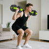 Soozier 6-in-1 Adjustable Dumbbell Set, 55lbs Free Weights Set, Green