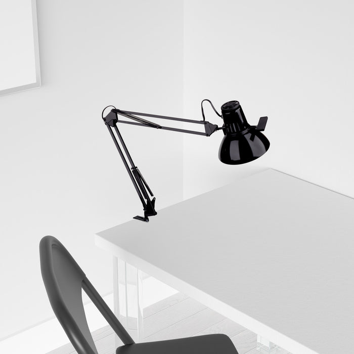 Dainolite Working/Task Lamp Gloss Black 36\" Reach