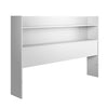 Nordika Hunter Bookcase Queen Headboard - White