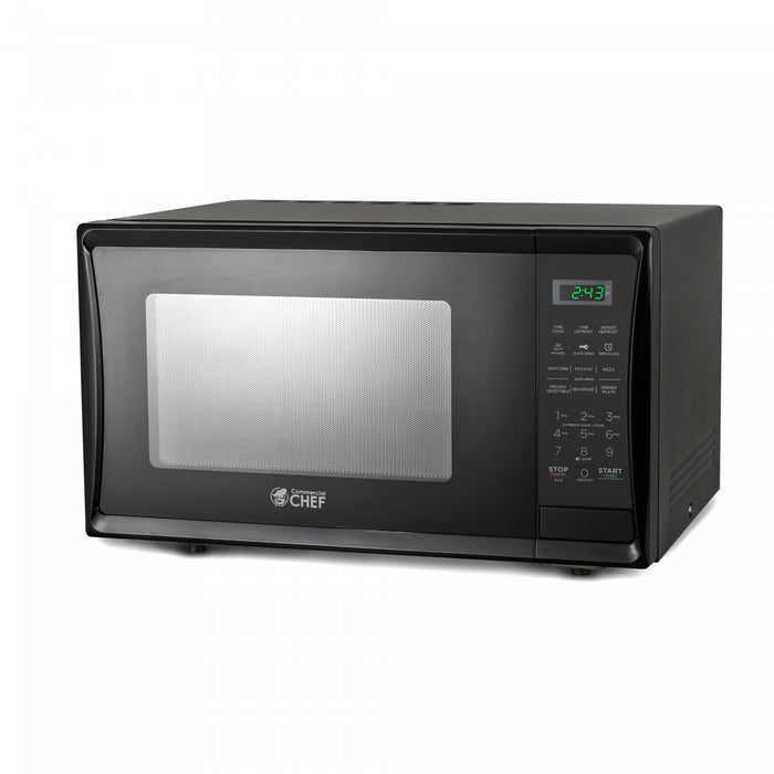 CHM Series Commercial Chef 1.1 Cu. Ft. Countertop Microwave Oven, CHM11MB, Black Countertop Microwave Larger 1cuft
