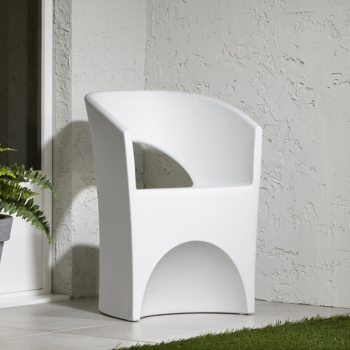 Dalya Patio Chair White - South Shore Patio Dining Chair