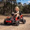 Qaba 24V Ride On Car for Big Kids, Electric Car for Kids with Dual 550W Motors, Remote Control, Soft Start, Metal Front Bumper, Cup Holder, Rear Storage, Max 5Mph for 3+ Y, Black